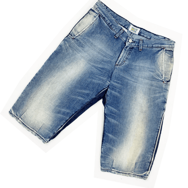 Wild &amp; Lethal Trash 90s patchwork denim shorts