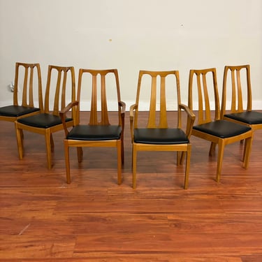Vintage High Back Dining Chairs Set of 6