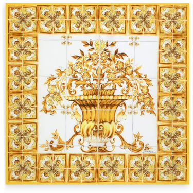 Dolce & Gabbana Women Maiolica Print Silk Foulard