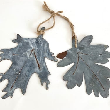 Metal Cut-Out Fall Leaves /Pair 
