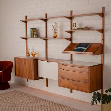 Vintage Teak Modular Shelf Unit