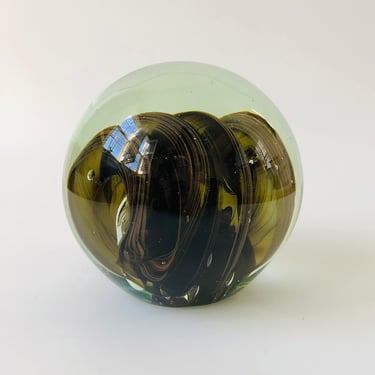 Extra Large Vintage Art Glass Sphere 