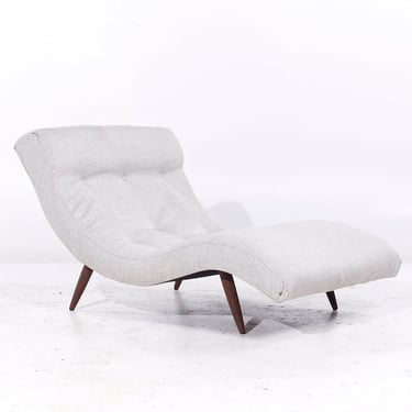 Adrian Pearsall for Craft Associates Walnut Wave Chaise - mcm 