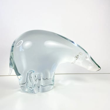 Rare 1960s Rossetto Estevan Murano Italy Glass Signed David Meters Polar Bear