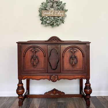 Petite Server, Antique Buffet, vintage dining table 