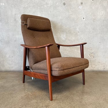 Mid Century Arnt Lande for Stokke Mobler Norwegian Reclinging Lounge Chair