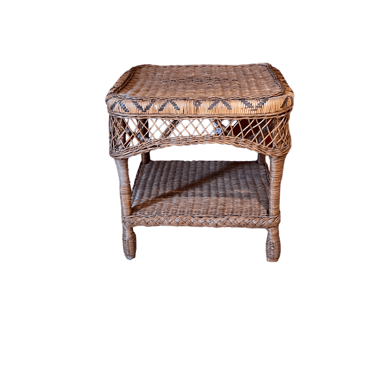 Two Toned Wicker Side Table/Nightstand- PD138-40