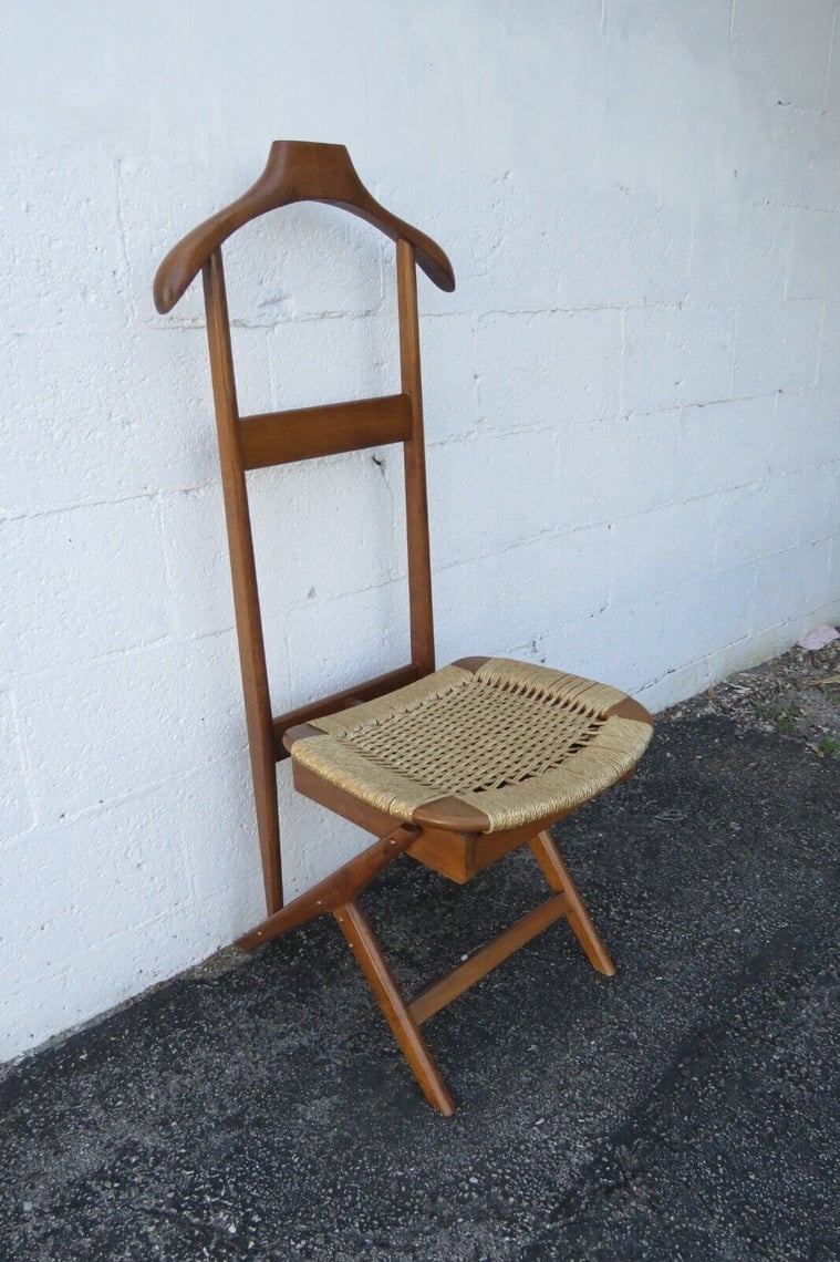 Mid Century Modern Vintage Valet Butler Chair 2945 | Hollywood Antiques ...