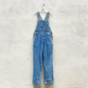 Vintage 80s 90s Men's GAP Blue Jeans Denim Utility Bib Overalls Size Small 