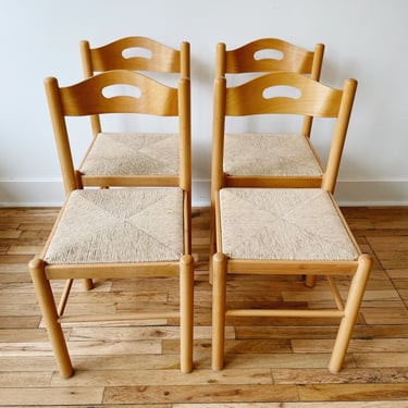 Set of 4 Magistretti Style Dining Chairs