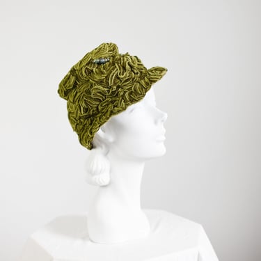 1960s Green Vincent De Koven Hat 
