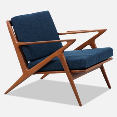 Danish Modern &quot;Z&quot; Teak Lounge Chair by Poul Jensen for Selig