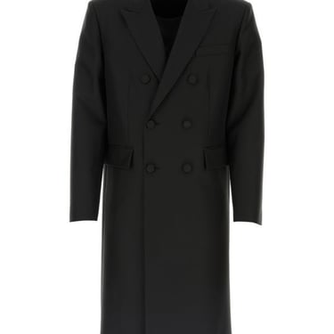 Valentino Garavani Man Black Tech Nylon Coat