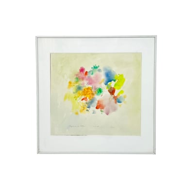 #1513 &quot;Fragrance for Father&quot; Framed Watercolor by Herb Rogalla