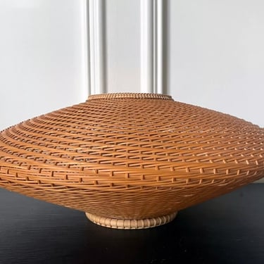 Japanese Modern Bamboo Sculptural Basket Nakatomi Hajime