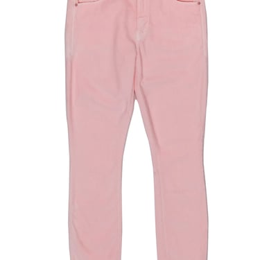 Mother - Light Pink Skinny Jeans w/ Frayed Hem Sz 26
