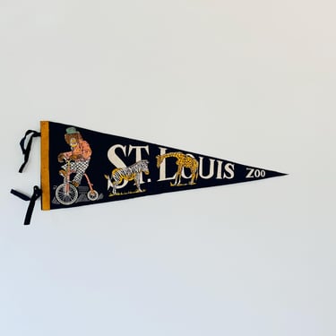 Vintage St. Louis Zoo Pennant 