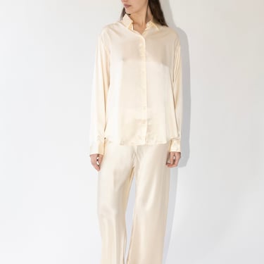 Bias Cut Pant in Cream