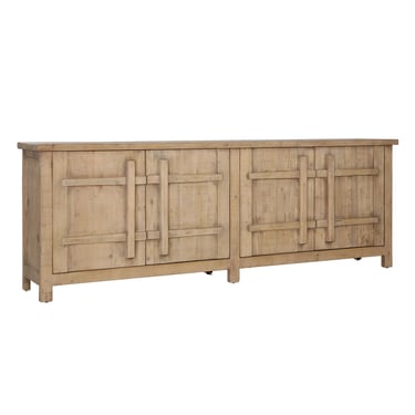 102” Handmade Rustic Old Wood 4 Door Sideboard from Terra Nova Furniture Los Angeles 