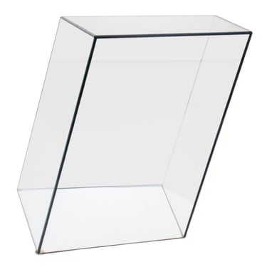 Piero Lissoni &quot;Wireframe&quot; Trapezoid Glass Table