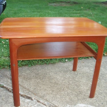 Danish SOLID teak end table 