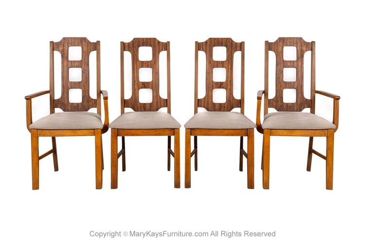 Mid-Century Modern Bassett Dining Chairs 