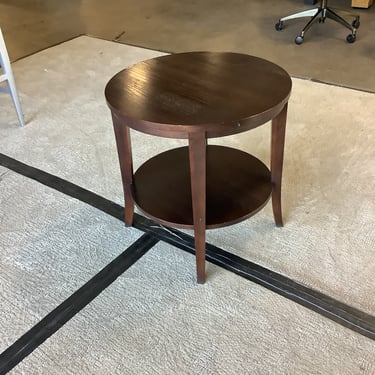 Round ethan allen 2 tier end table