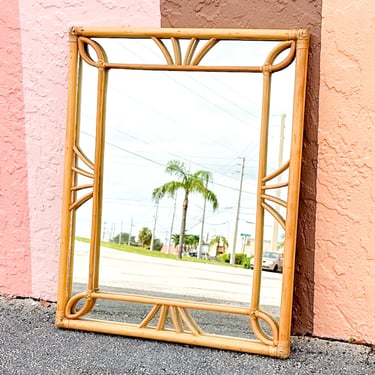 Coastal Chic Rattan Mirror