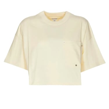 Bottega Veneta Women Heavy Japanese Jersey Cropped T-Shirt