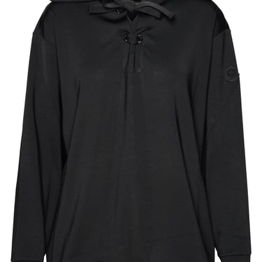 Moncler Black Viscose Hoodie Women