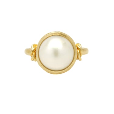 One-of-a-Kind Round Mabè Pearl Ring