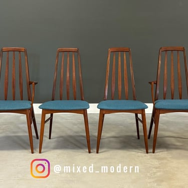 Kofoeds Hornslet Teak Eva Dining Chairs - Set of 4 