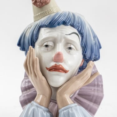 Lladro "Clown's Head" Porcelain Figurine
