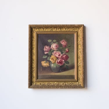 Roses Still Life Floral Oil Painting