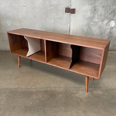 Mid Century Modern Style Record Storage Credenza