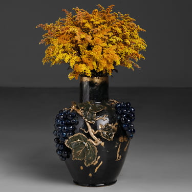 Grape &amp; Leaf Vase