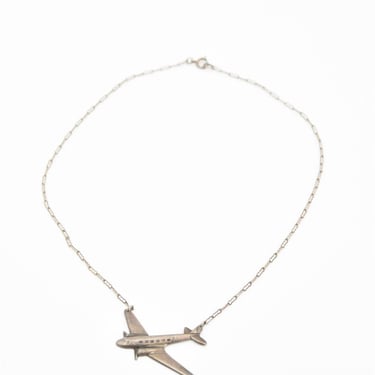 1940s Aeroplane necklace 