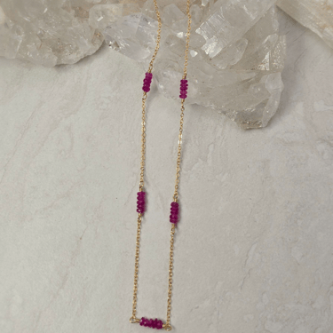 James + Jezebelle | Ruby Satellite Necklace