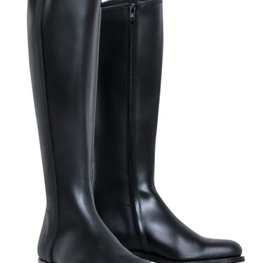 The House of Bruar - Black Leather Tall Riding Boots Sz 9