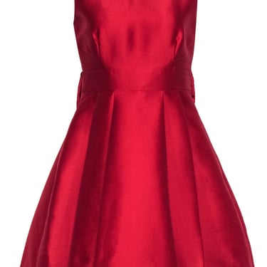 Kate Spade - Red Sleevelss Open Bow Back Fit & Flare Dress Sz 8