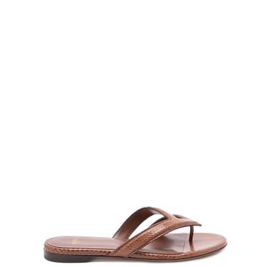 Fendi Men Cappuccino Suede Sandals | Luosophy | San Diego, CA