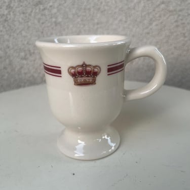 Vtg Footed Mug Crown Theme Hotel Del Coronado CA By Belterr China 