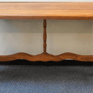 Vintage Carved Oak Table/Console/Desk