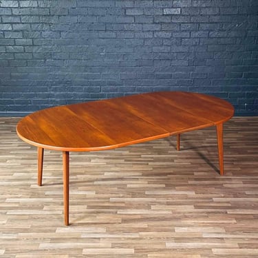 Expanding Mid-Century Swedish Modern Teak Dining Table by Karl-Erik Ekselius, c.1960’s 