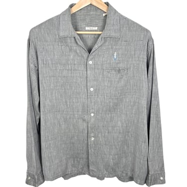 Vintage 1950s/1960s Atomic Fleck Sport Shirt ~ XL ~ Rockabilly / VLV ~ Rayon / Silk / Cotton 