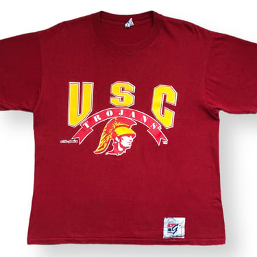 Vintage 90s The Game University of Southern California USC Trojans Collegiate Graphic T-Shirt Size Large 