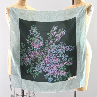 Christian Dior 1990s Art Nouveau Hydrangea Print Silk Twill Scarf –  Featherstone Vintage