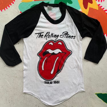 1981 Rolling Stones Tour Baseball Tee