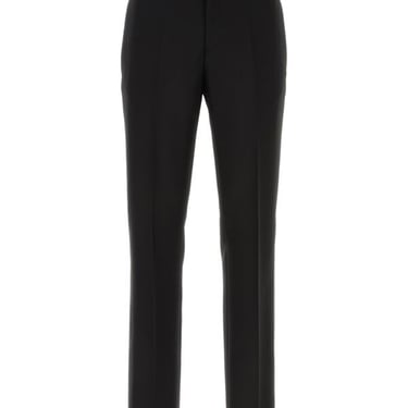 Versace Men Black Wool Blend Pant