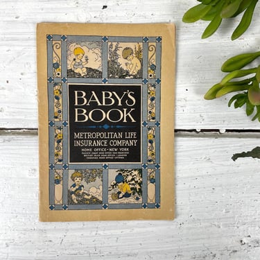 Baby's Book - Metropolitan Life Company - vintage 1930s booklet 